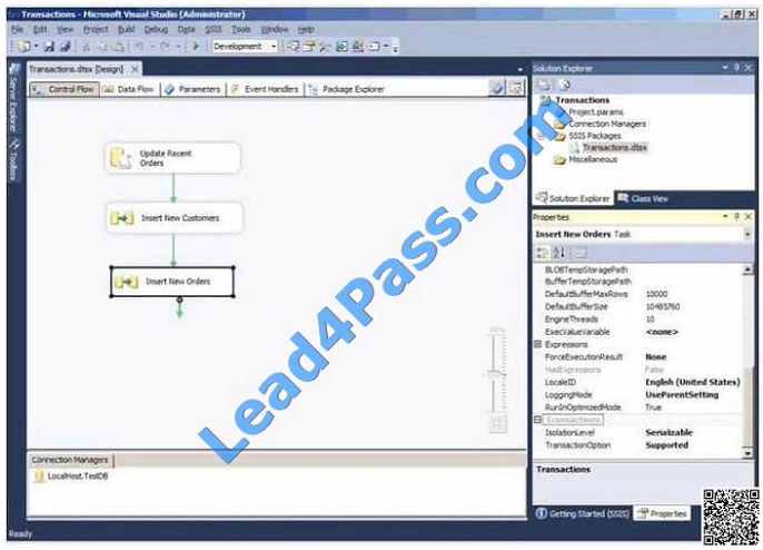 leads4pass 70-767 exam question q4