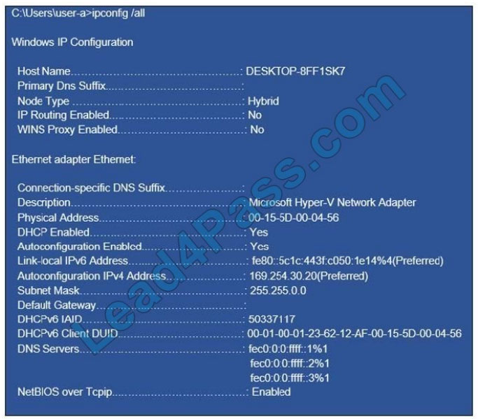 certificationdemo md-100 exam questions q10